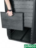 Компостер Piteco Module с крышкой 800 чёрный, Артикул: K11082