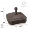 Основание для зонта садового, пляжного Prosperplast UMBRELLA BASE MPKR-440U - венге